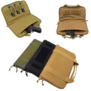 Tactical Hold 2 Pistol Case Bag Carry Handgun Bag 6 Magazine Pouch Pistol Case