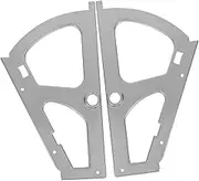 COMNESTBI 1pair Single-Layer Stainless Steel Drawer Hinges for Concealed Shoe Rack Replacement Parts for Cabinet Frames Hardware for Home Office and Hotel Storage