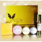 Mache're Gold Whitening Cream Freckles Winkles Acne Natural Premium Skin Set