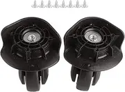 [Tomvorks] A65 Black Suitcase Mute Wheel Replacement for Pair for Travel Accessories (S)