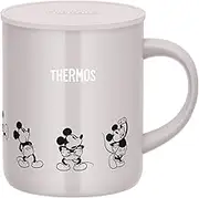Thermos JDG-351DS WBE Vacuum Insulated Mug, 11.8 fl oz (350 ml), Disney Mickey White Beige