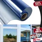 Blue One-Way Mirror Window Film Heat UV Reflective Privacy Tint Home Office A