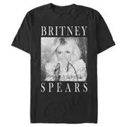 Men's Britney Spears Classic Star Frame Graphic Tee Black -Vel222 Pure cotton high quality L