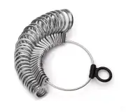 Metal Finger Gauge Finger Ring Size Measuring Jewelry Sizer Gauge 1-15 US Sizes