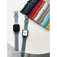 在飛比找ETMall東森購物網優惠-純色簡約蝴蝶扣適用于蘋果applewatch78表帶iwat