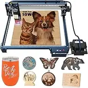 SCULPFUN S30 Pro Laser Engraving Machine,10W Output Power Cutting Machine with Automatic Air Assist, 0.06 * 0.08mm Compressed Point, CNC Laser Engraver with Replaceable Lens Design and Limit Switch