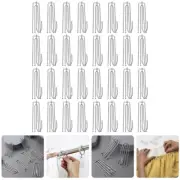 30pcs Stainless Steel Curtain Hooks Drapery Replacement Hooks Curtain Pleater