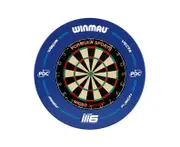 Formula Sports Micro Band 3 Dart Board and Winmau PDC Blue Dartboard Surround Set