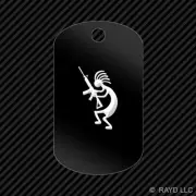 AR15 AR-15 Kokopelli Keychain GI dog tag engraved many colors gun rights