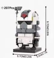 Lego Star Wars Brickheadz Commander Wolffe Moc 207 PCS NEW (read description)