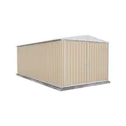 Absco Sheds 3.0 x 6.0 x 2.3m Classic Cream Three Door Highlander Garden Shed