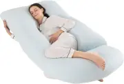 Pregnancy Pillow, Maternity Full Body Pillow for Back, Legs and Belly Support, J