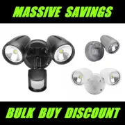 PHL LED Twin Security Garage Spot Flood Light Outdoor Sensor Spotlight