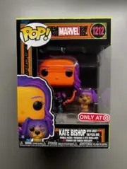 Funko Pop! Vinyl: Marvel - Kate Bishop with Lucky (Black Light) - Target...