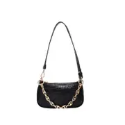Fashion Crocodile Pattern Baguette Bags Pu Leather Shoulder For Women 2021 Chain Design Luxury Hand Women's Bags & Handbags