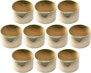 Set of 10 Iga Oribe Tube Rice Bowl (Large) [117 x 85mm] | Hitsu, Rice Stand
