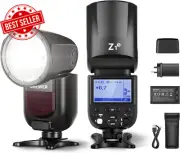 Z1-N TTL round Head Flash Speedlite for Nikon DSLR Cameras, 76Ws 2.4G 1/8000S HS