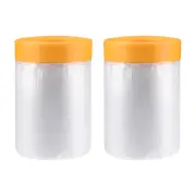 2 Rolls Pre-Taped Masking Film 11.8 in x 65 ft with Medium-Tack Painters Tape