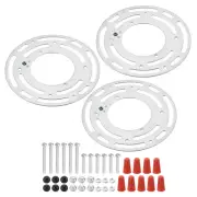 4 Inch Light Fixture Mounting Bracket 3set Ceiling Light Plate Wall Crossbar