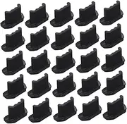 OSALADI 65pcs Dust Plugs Charging Port Cover Port Stopper Caps Micro USB Port Caps Micro USB Cover Micro USB Port Stoppers USB Cover Cap Tiny Black