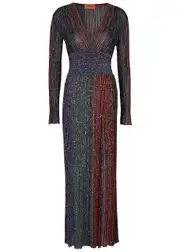 Missoni Striped Sequin-embellished Knitted Dress - Multicoloured - 10 10