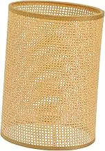 TOVINANNA Retro Rattan Woven Lamp Shade, Rattan Lamp Covers for Restaurant Home, Ceiling Fan Light Bulb, Euro Fitter