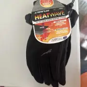 Seirus Ladies Medium Heatwave Plus Gloves Black Waterproof Windproof Insulated