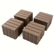 44 Pcs Interlocking Deck Tiles,12”x12”Waterproof Outdoor Floor for Patio,Porch