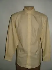 NEW WOT BROOKS BROTHERS DRESS SHIRT SIZE 16 1/2 36 YELLOW SOLID #460