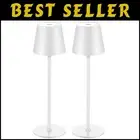 2-Pack Dimmable LED Touch Lamps - Stylish Portable Night Light for Dinner & More