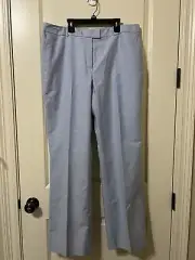 Brooks Brothers 346 Caroline Fit Women's Pants Light Blue 100% Cotton