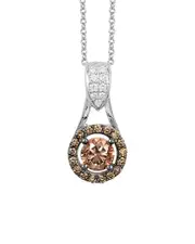 Le Vian Chocolate Solitaire 14K 0.64 ct. tw. Diamond Drop Pendant