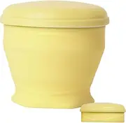 Apujent Foldable Cup - 180ml Camping Mug with Lid and Lanyard | Reusable Mug for Cold Drink Juice Coffee Brewing Kitchen Home Hiking Car Beach