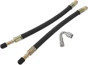 X AUTOHAUX 1 Set 45 Degrees Copper Tire Valve Extension with Flexible Plastic 210mm Tyre Valve Stem Extender for Car Motorcycle RV Truck Bike