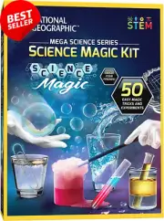 Science Magic Kit, 50+ Experiments & Tricks, Magic Wand, Kids Science Show