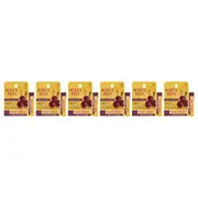 Burts Bees Wild Cherry Moisturizing Lip Balm Blister by Burts Bees for Unisex - 0.15 oz Lip Balm - Pack of 6