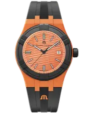 Maurice Lacroix Swiss-made AIKON #Tide Date 40mm Authentic Watch Orange