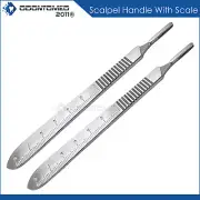 3 Sterile Scalpel Handle # 3 With Scales Surg Dental Veterinary Dermaplaning