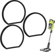 Replacement Gasket Vacuum Parts for Ryobi 18v Stick Vacuum Cordless Dust Bin Lid, Canister Missing Seal Attachments for PCL720 PBLSV716 PBLSV717 Silicone - for All PCL PBl Models (3 Pack