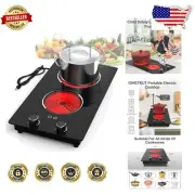 2100W Ceramic Electric Stove Top: Safety Lock, Timer & Overheat Protection