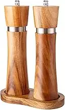 Pepper Mill Shakers Salt and Pepper Grinder Set Sea Salt Grinder Adjustable Coarseness Manual Mills Salt or Pepper Grinder