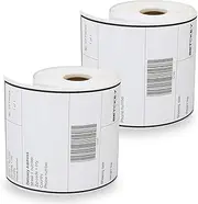 2 Rolls Dymo 1744907 Removable Compatible 4Xl Internet Postage Extra Large 4" X 6" Shipping Labels