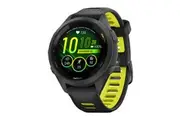 Garmin Forerunner 265S Smart Sports Watch (Black with Black/Amp Yellow Band, 42mm)