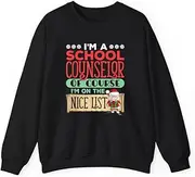 [VidiAmazing] School Counselor Christmas of Course I'm On The Nice List ds066 T-Shirt