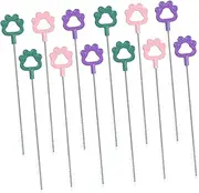 Ipetboom 12Pcs Straw Cleaning Brushes Rotating Design for Bottles Water Bottles and Reusable Straws and Space Saving Storage