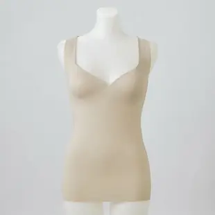 GUNZE郡是女內衣Kireilabo Fitte系列 寬肩短背心+附罩杯+50%天然有機棉+吸濕保温 日本製【秀太郎屋】