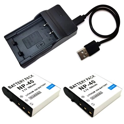 Battery Pack / USB Charger For BENQ DC-E521 DC-E610 DC P500 DV M21 DV M22 DV S21