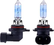 9006/HB4 Halogen Headlight Bulb with Super White Light P22D 12V/51W 5000K, 2 Pack