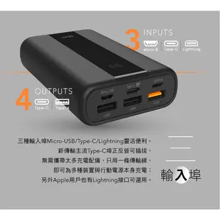 SILICON POWER 廣穎電通 SP QS55 20000mAh 黑QC3.0+PD 快充行動電源-