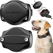 AirTag Dog Collar Holder[1 Pack] Waterproof Protective Case Compatible with Apple AirTag丨Ultra-Secure,Never Dehisce，Lightweight with Full-Body Protection，Fits All Width Collars丨Citymore